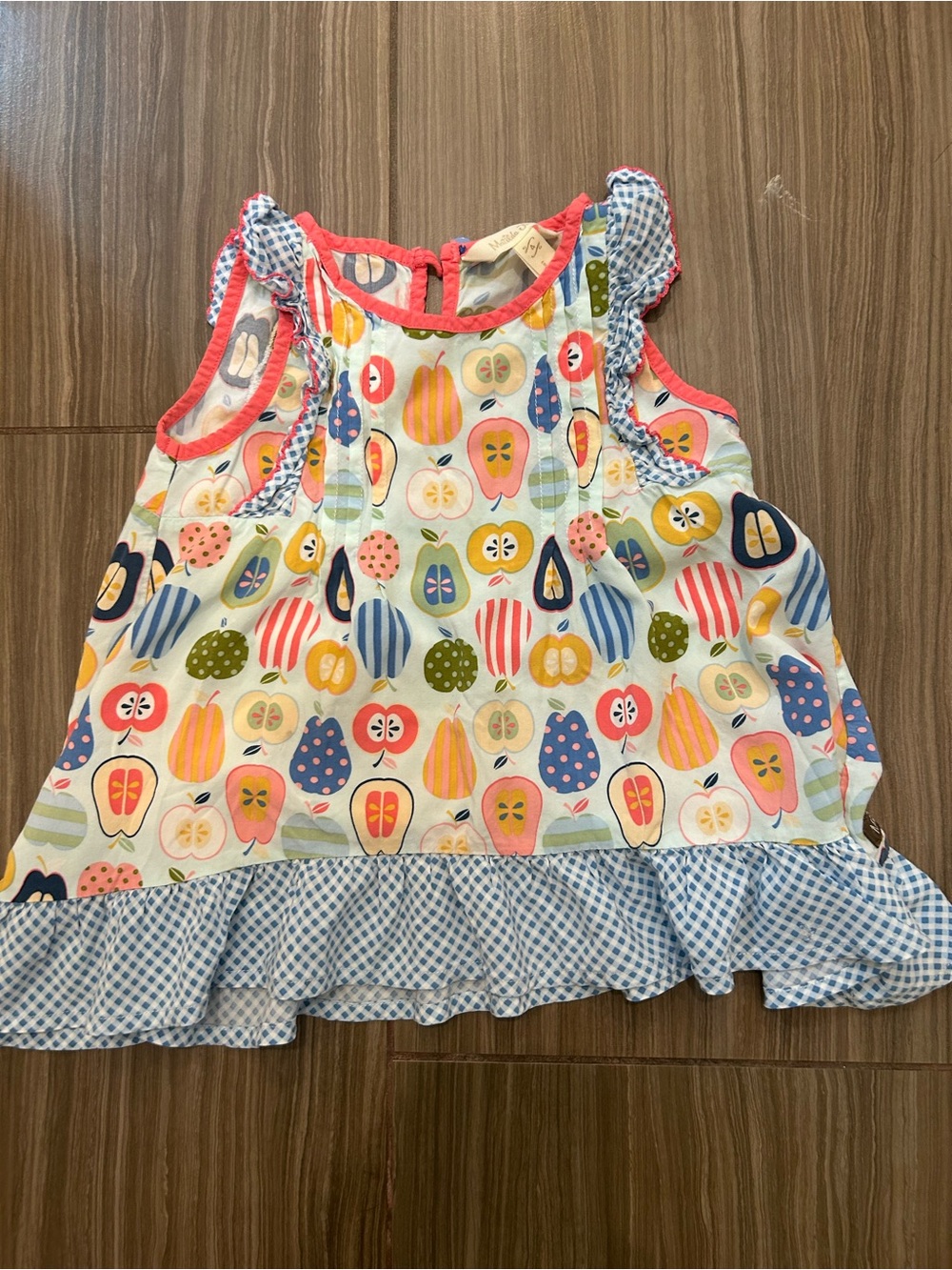 Matilda Jane Multicolor Fruit Print Ruffle Hem Tank Top